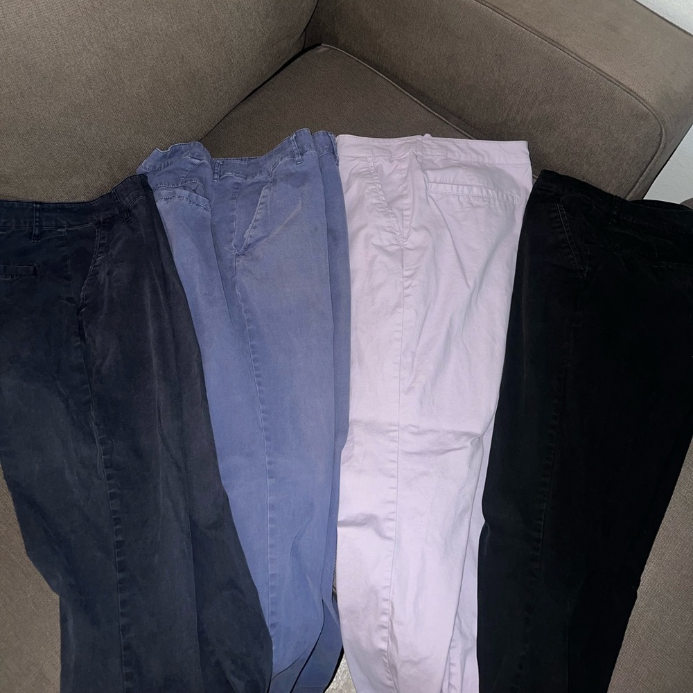Mens ASOS Chinos Pants Bundle Skinny Cropped 4 Pack 33x30